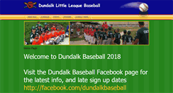 Desktop Screenshot of dundalkbaseball.com