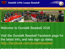 Tablet Screenshot of dundalkbaseball.com